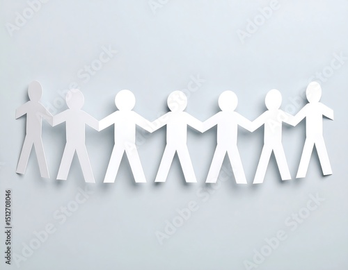 Paper chain of people