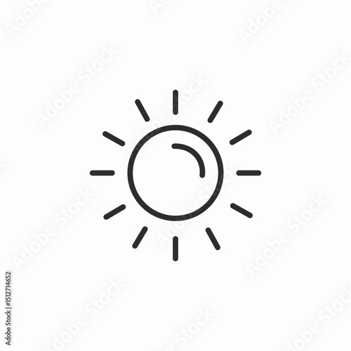 sun star icon sign vector