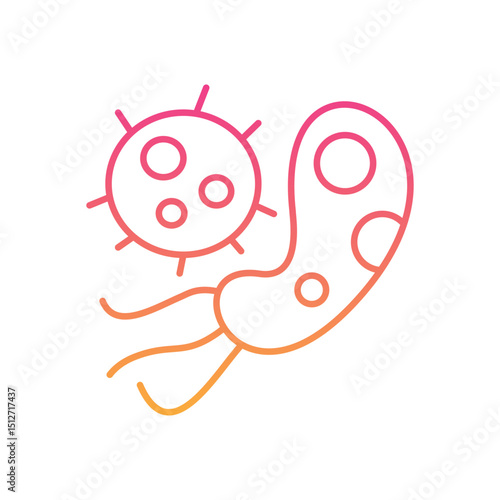 Microorganisms  Icon vector