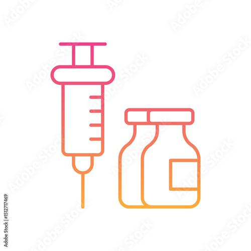 Hormone Theraphy  Icon vector