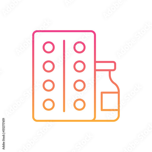 Medication Pills  Icon vector