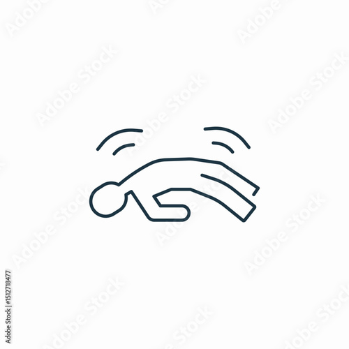 convultions epilepsy icon sign vector