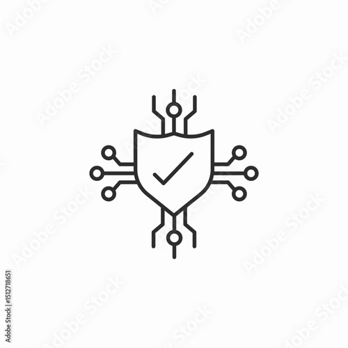 cyber security icon sign vector