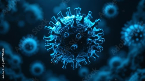Global Pandemic Threat: A Detailed 3D Model of a Pathogenic Virus