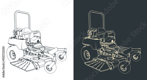 Riding zero-turn mower