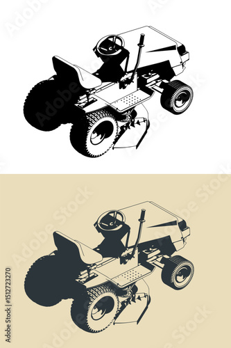 Tractor lawn mower