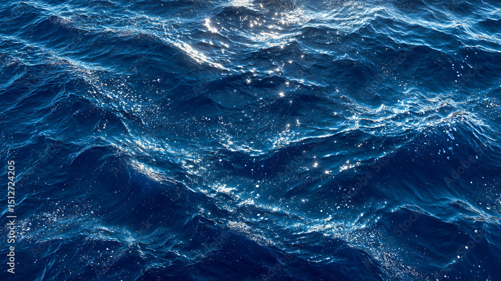 Obraz premium Water Ocean Waves Blue Texture Reflections Nature Motion Marine Surface Clear Elements Background Aquatic Depth Sparkling Liquid Tranquil Shimmering Scenic Droplets Ripples Aerial Vibrant