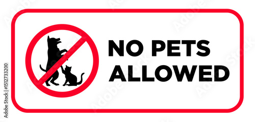 no pets allowed forbidden sign