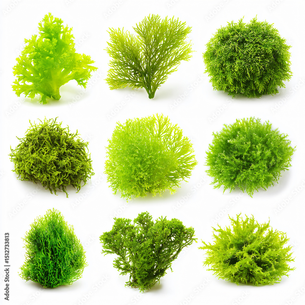 Fototapeta premium Green Vibrant Aquatic Nature Texture Organic Flora Underwater Tropical Environment Landscape Botany Algae Garden Moss Microflora Freshness Ecology Biodiversity Leaf Lush Ecosystem Wilderness Habitat