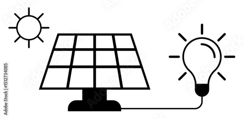 outline solar panel energy electricity