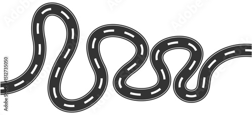 asphalt winding road highway