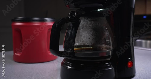 coffee pot brewing
