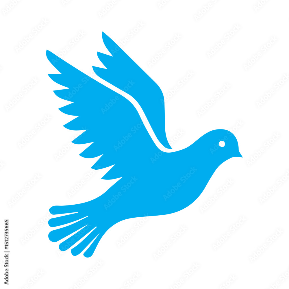 Obraz premium pigeon colored icon