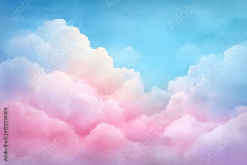 Pastel Cloudscape Sky Background