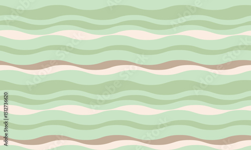 Serene pastel wave pattern, perfect for backgrounds, textiles, or website designs.  Evokes calm, nature, and fluidity.