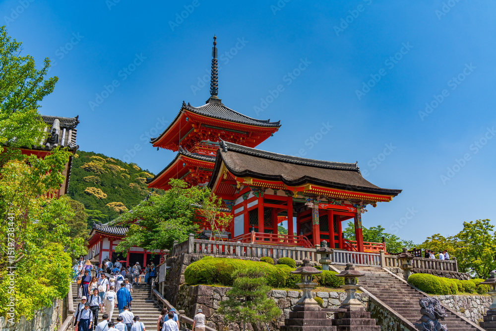 Fototapeta premium Kiyomizu-dera, a Buddhist temple in Kyoto, Japan