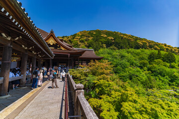 Papier peint photo Kyoto Temple bouddhiste Kiyomizu-dera ancestral  © momo11353