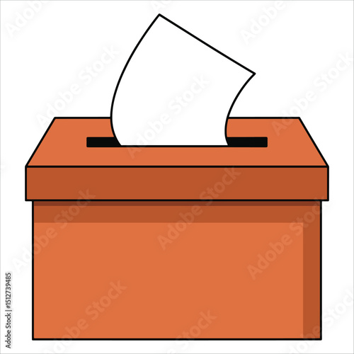 Feedback box flat icon design for complaints and suggestions. Ideal for customer service, business communication, and survey themes.