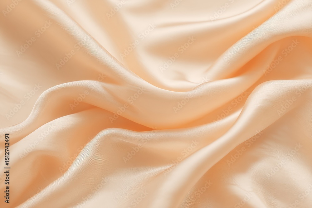 Obraz premium Soft Peach Silk Fabric Texture