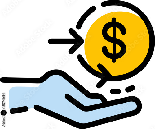 Receiving money payment transaction financial success