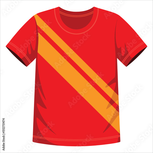 Contestant shirt representing a team, vector design. Perfect for sports events, competitions, and group identity.