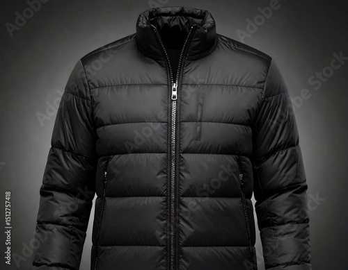 Black puffer jacket