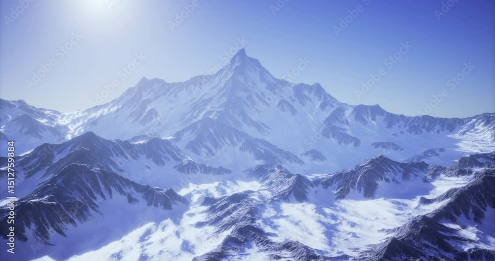 A stunning view of a mountain range highlighted by snow covered peaks stands against a clear blue sky. The rugged landscape displays sharp ridges and gentle slopes. A stunning view of a mountain range highlighted by snow covered peaks stands against a clear blue sky. The rugged landscape displays sharp ridges and gentle slopes.