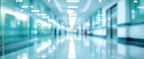 Wallpaper Mural Blurred Hospital Corridor Interior Torontodigital.ca