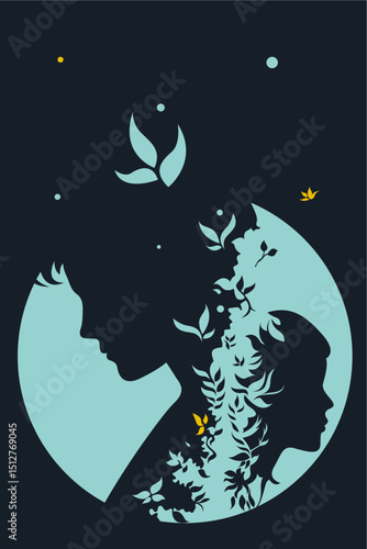 Mind, Communication, Emotional Intelligence, Person, Mental Health, Woman, Man, Child, Tree, Growth, Branches, Leaf, Flowers, Artwork, Vector