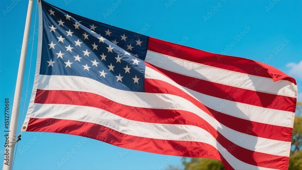 Fototapeta premium An American Flag