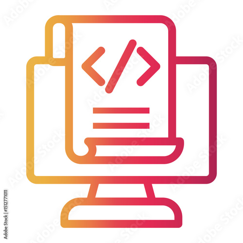 backend Line Gradient Icon