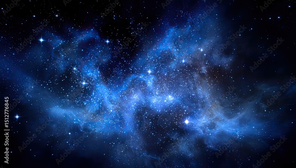 Naklejka premium Abstract Nebulae In Deep Space