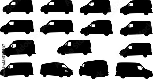 Minibus icon. Black outline linear silhouette. Editable strokes. Side view. Vector simple flat graphic illustration. Isolated object on white background