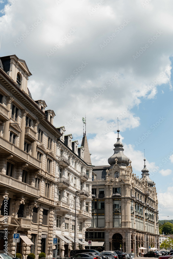 Obraz premium Old Building in Zurich in Spring