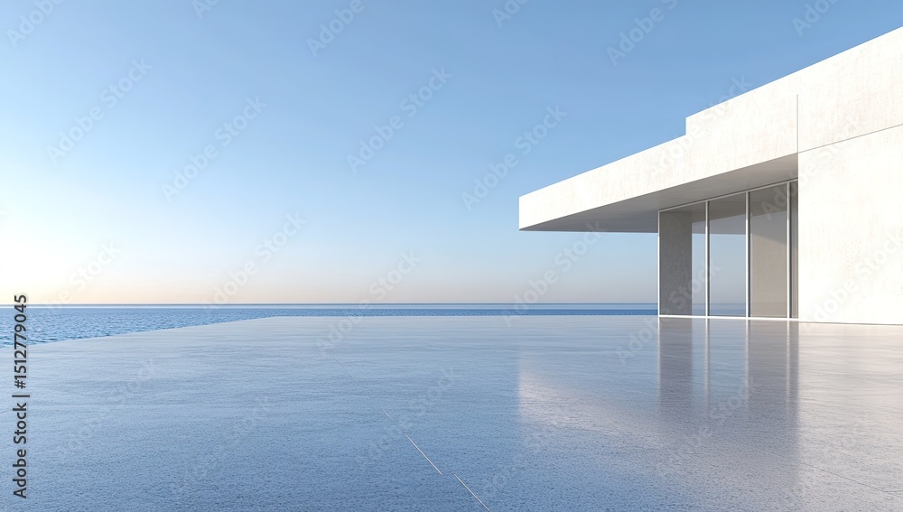 Modern Coastal Architecture Exterior View Modern Coastal Architecture Exterior View