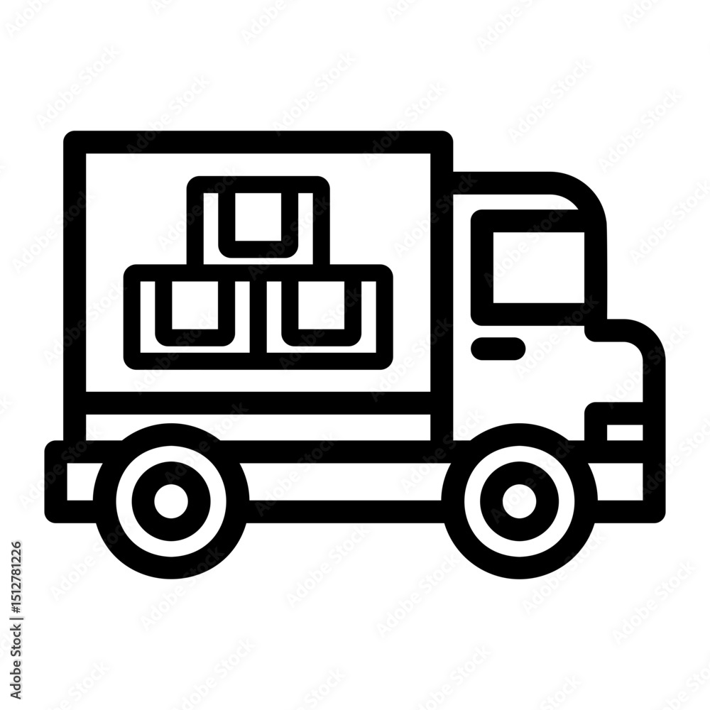 cargo service Line Icon cargo service Line Icon