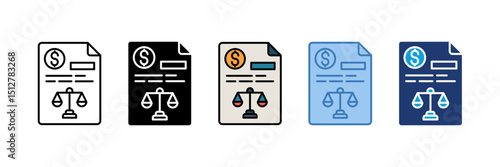 Balance Sheet Icon Element For Design