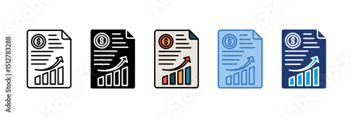 Bar Chart Icon Element For Design
