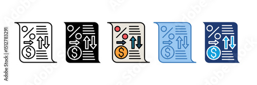 Tax Return Icon Element For Design