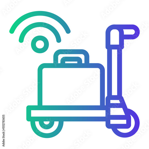deliver Line Gradient Icon