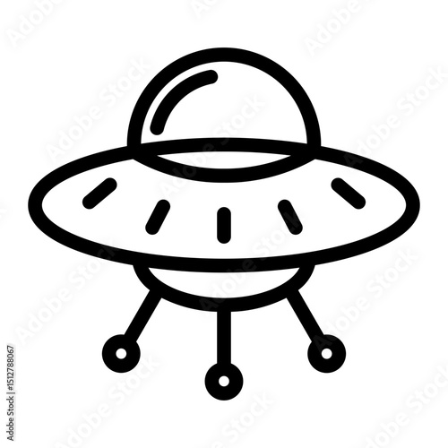 ufo Line Icon