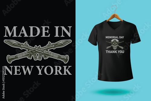 Memorial Day T-Shirt Design – Patriotic American Flag, Military Tribute, Veteran Remembrance Graphic