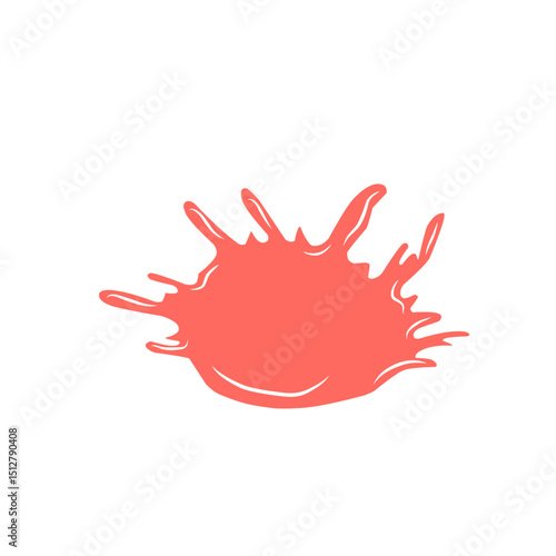 splash of strawberry liquid