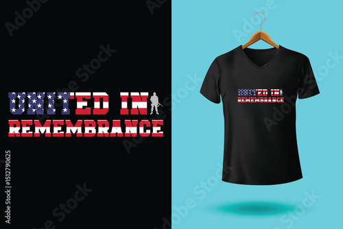Memorial Day T-Shirt Design – Patriotic American Flag, Military Tribute, Veteran Remembrance Graphic
