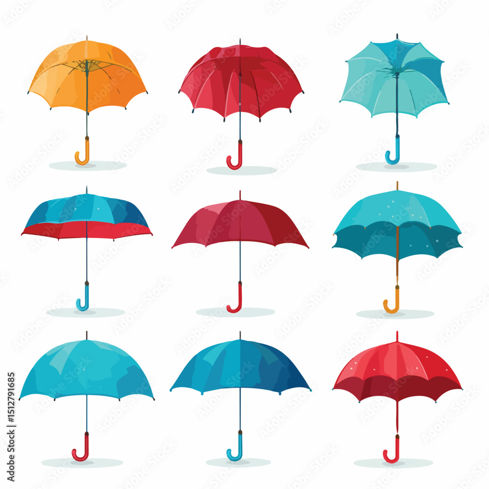 Professional Umbrella Icons Set Vector Illustration for Graphic Design Projects Professional Umbrella Icons Set Vector Illustration for Graphic Design Projects
