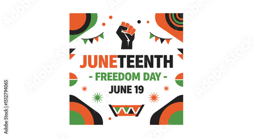 Juneteenth social media post template