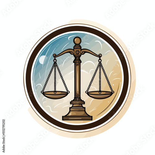 Law and Justice Icon Design: Vector Illustration for Legal Professionals