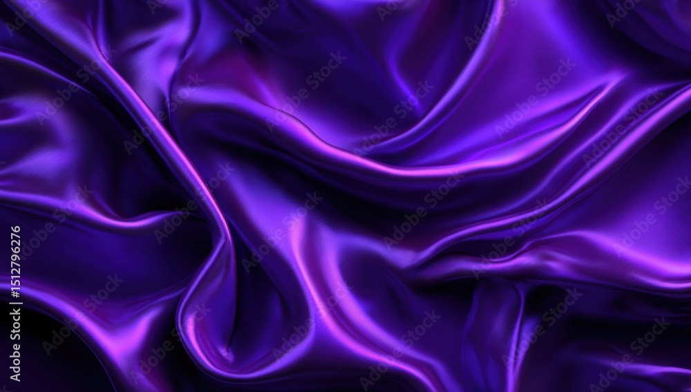 Obraz premium Purple Silk Fabric Texture Closeup