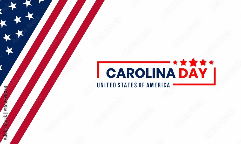 Carolina Day Design concept. Template for background, banner, card, poster with text inscription. Carolina Day Design concept. Template for background, banner, card, poster with text inscription.