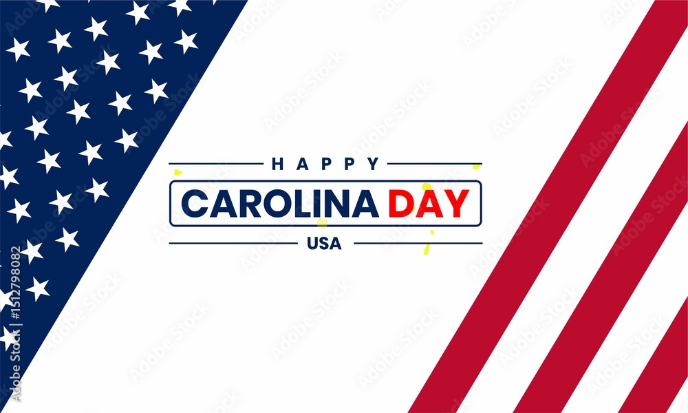 Carolina Day Design concept. Template for background, banner, card, poster with text inscription. Carolina Day Design concept. Template for background, banner, card, poster with text inscription.